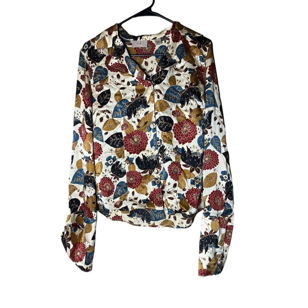 Vintage i.e 100%‎ Silk Blouse Size Medium